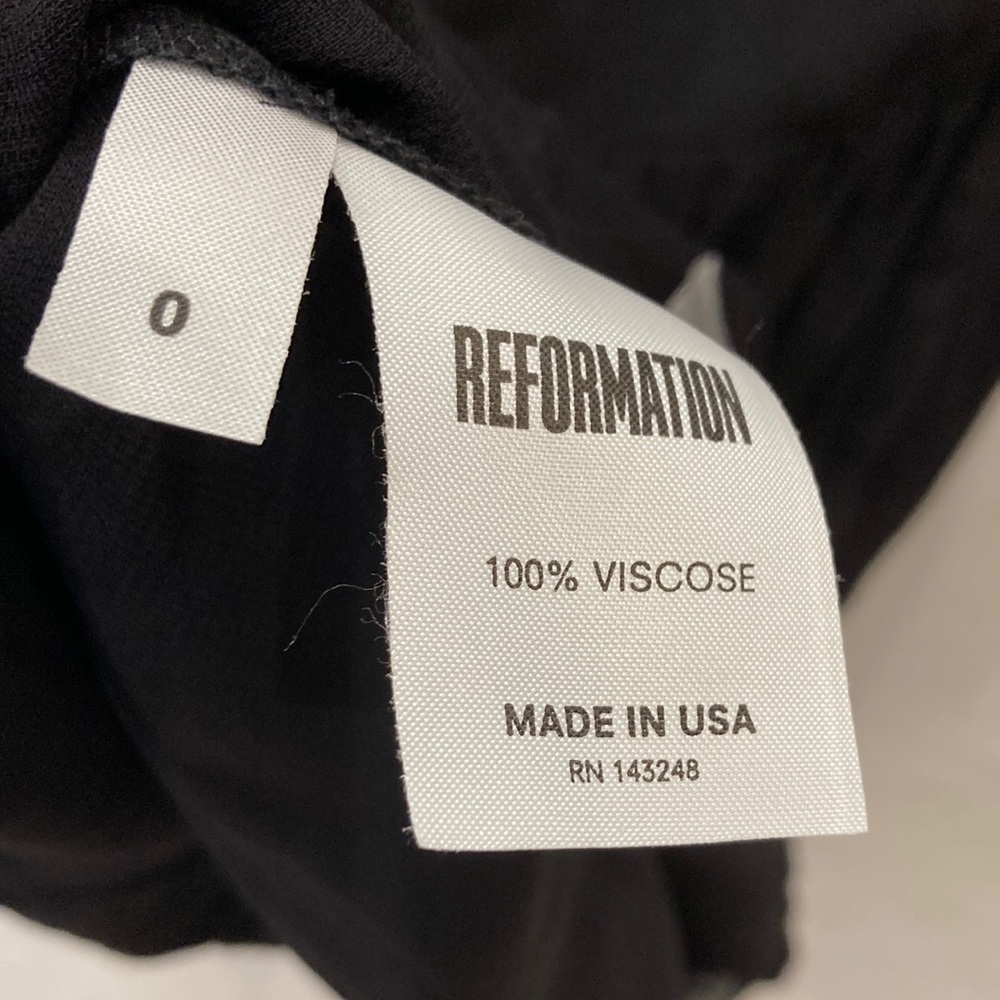 Reformation Black Dress Size 0 - Picture 5 of 10